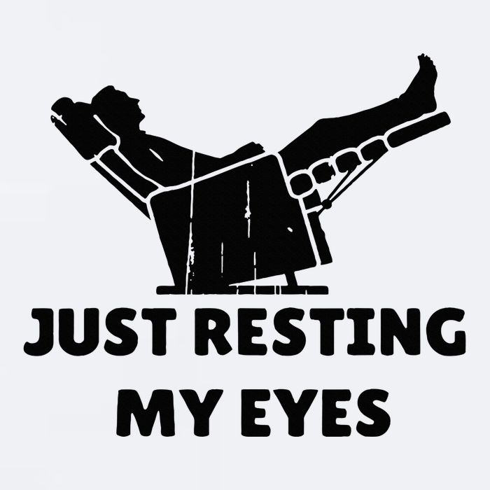 Just Resting My Eyes Funny Dad Recliner Sueded Cloud Jersey T-Shirt