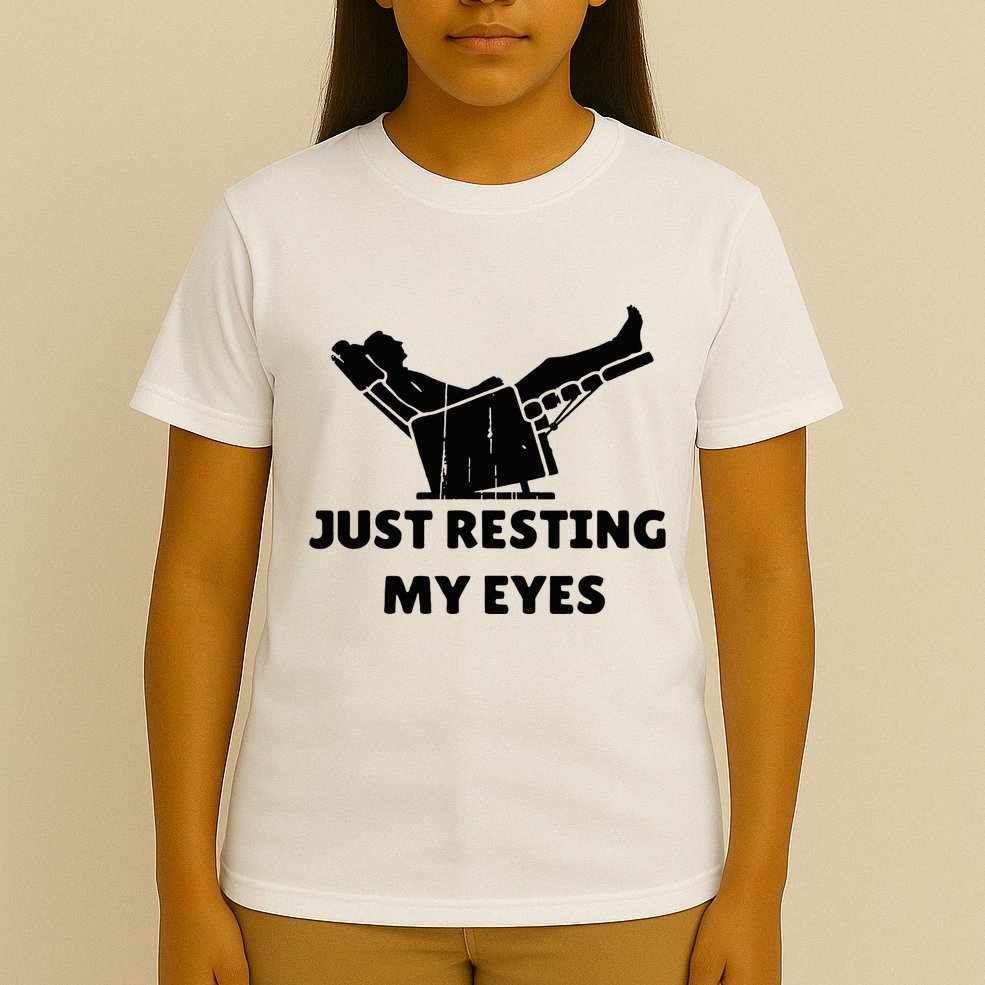 Just Resting My Eyes Funny Dad Recliner T-Shirt