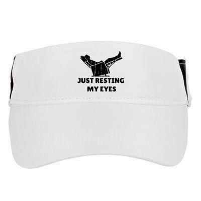 Just Resting My Eyes Funny Dad Recliner Adult Drive Performance Visor