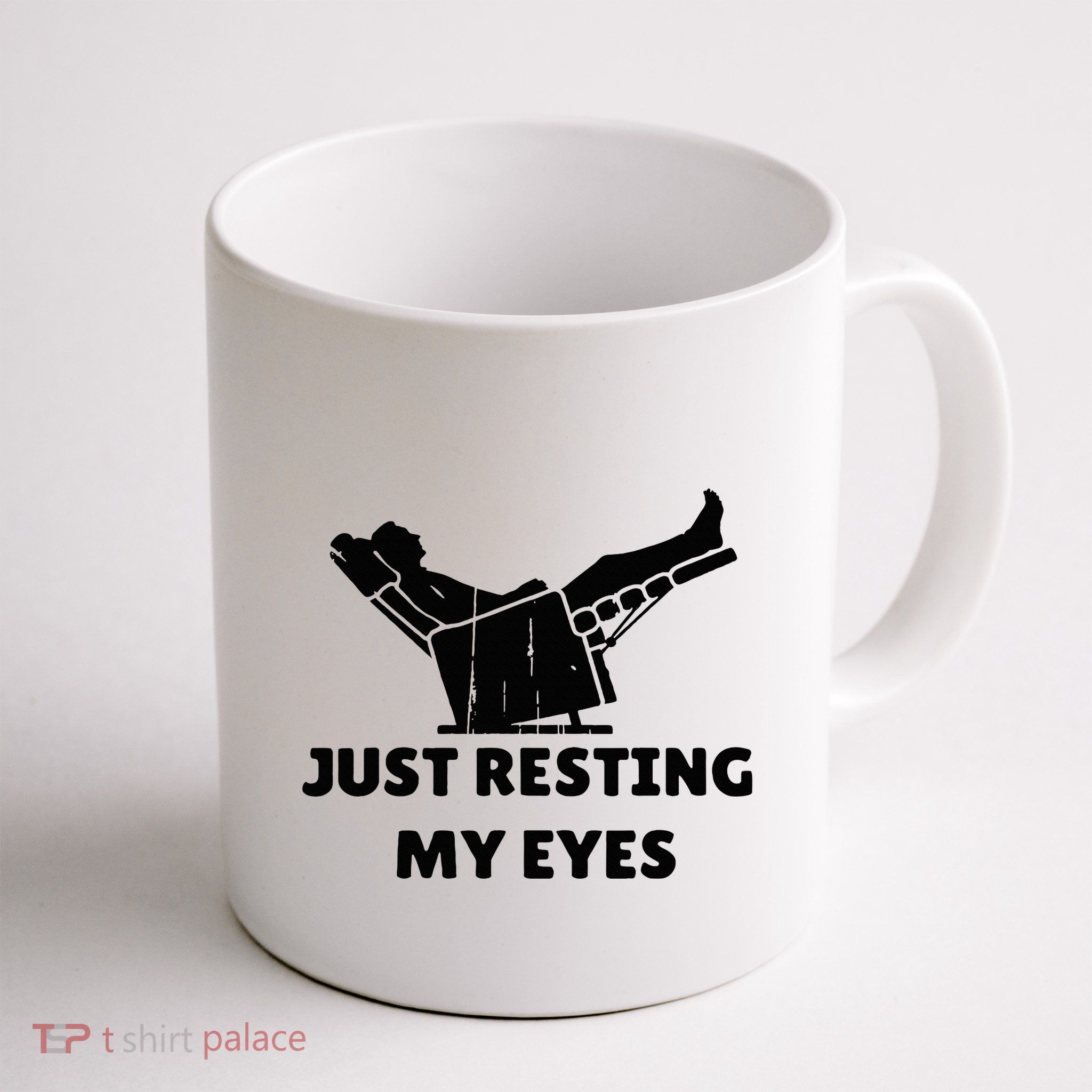 Just Resting My Eyes Funny Dad Recliner Mug
