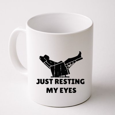 Just Resting My Eyes Funny Dad Recliner Mug