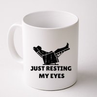 Just Resting My Eyes Funny Dad Recliner Mug
