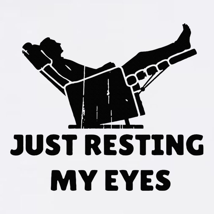 Just Resting My Eyes Funny Dad Recliner Flatbill Hat