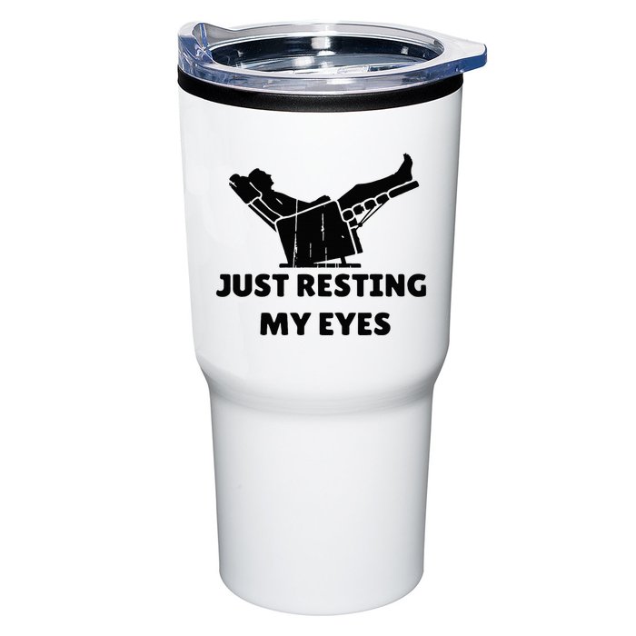 Just Resting My Eyes Funny Dad Recliner Tumbler