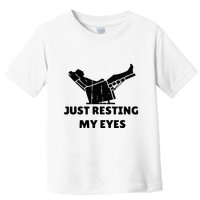 Just Resting My Eyes Funny Dad Recliner Toddler T-Shirt