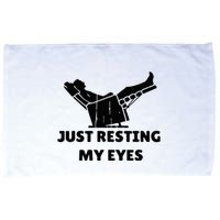 Just Resting My Eyes Funny Dad Recliner Microfiber Hand Towel