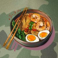 Japanses Ramen Noodles Bowl Legacy Tie Dye Trucker Hat