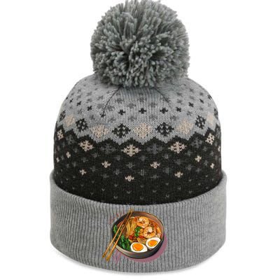 Japanses Ramen Noodles Bowl The Baniff Cuffed Pom Beanie