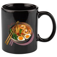 Japanses Ramen Noodles Bowl 11oz C Handle Ceramic Mug