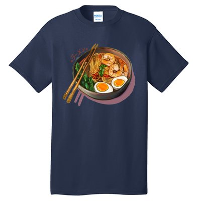 Japanses Ramen Noodles Bowl Tall T-Shirt