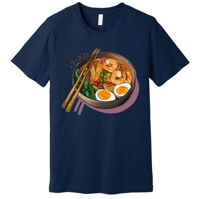 Japanses Ramen Noodles Bowl Premium T-Shirt