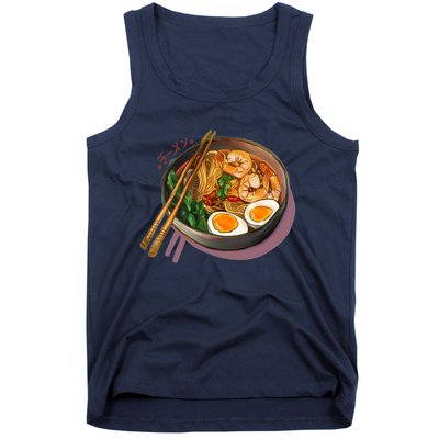 Japanses Ramen Noodles Bowl Tank Top