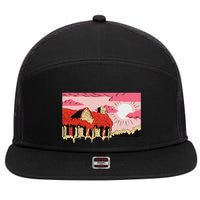 Jeff Rosenstock N O D R E A M 7 Panel Mesh Trucker Snapback Hat