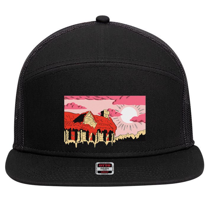 Jeff Rosenstock N O D R E A M 7 Panel Mesh Trucker Snapback Hat