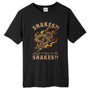 Jones Raiders Of The Lost Ark Why Snakes Tall Fusion ChromaSoft Performance T-Shirt