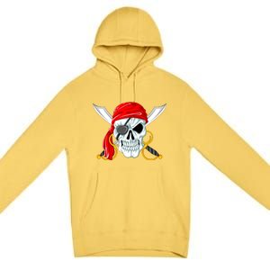 Jolly Roger Pirate Skull Premium Pullover Hoodie