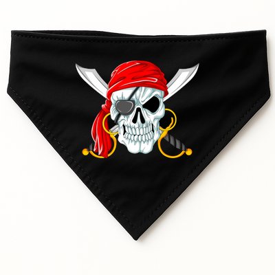 Jolly Roger Pirate Skull USA-Made Doggie Bandana