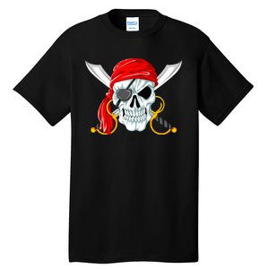 Jolly Roger Pirate Skull Tall T-Shirt