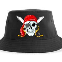 Jolly Roger Pirate Skull Sustainable Bucket Hat