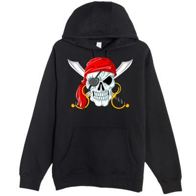 Jolly Roger Pirate Skull Premium Pullover Hoodie