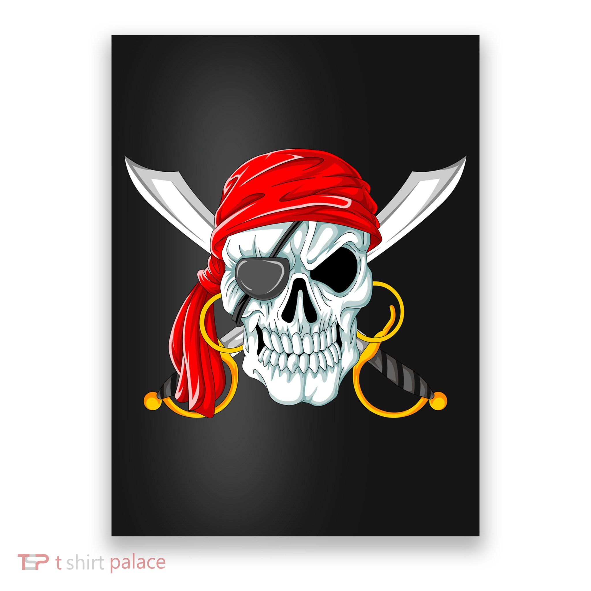 Jolly Roger Pirate Skull Poster