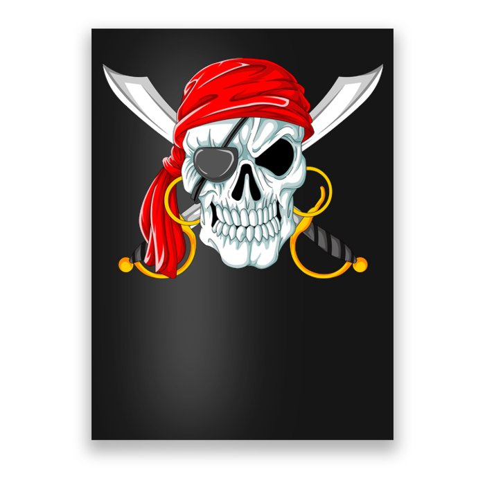 Jolly Roger Pirate Skull Poster