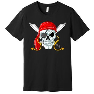 Jolly Roger Pirate Skull Premium T-Shirt