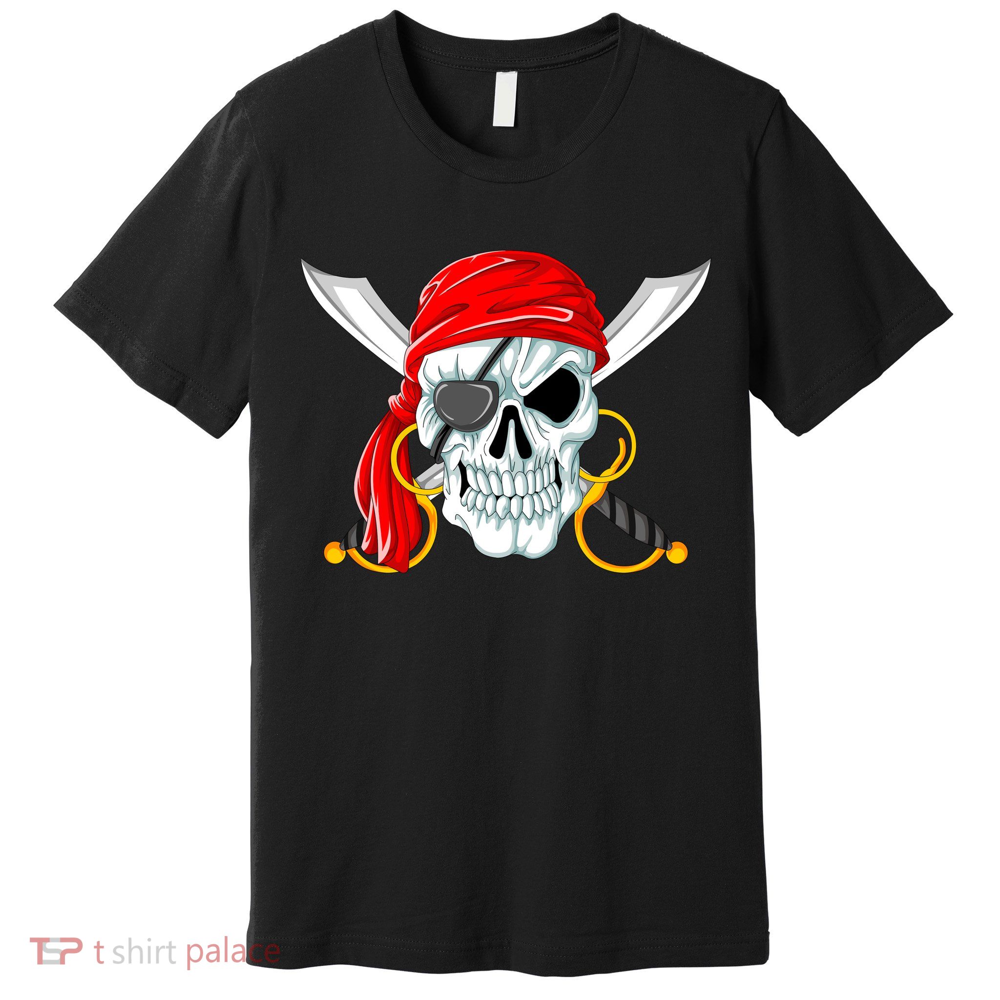 Jolly Roger Pirate Skull Premium T-Shirt
