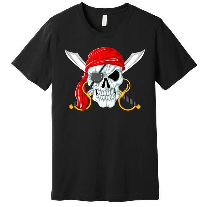 Jolly Roger Pirate Skull Premium T-Shirt