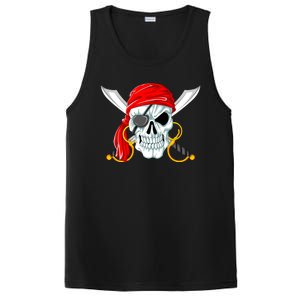 Jolly Roger Pirate Skull PosiCharge Competitor Tank