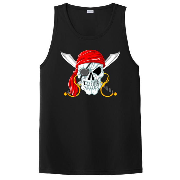 Jolly Roger Pirate Skull PosiCharge Competitor Tank