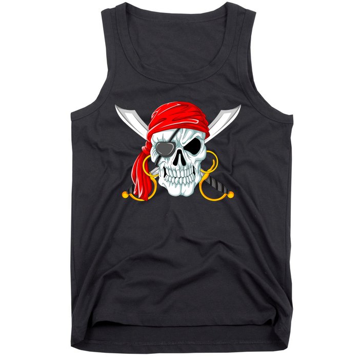 Jolly Roger Pirate Skull Tank Top