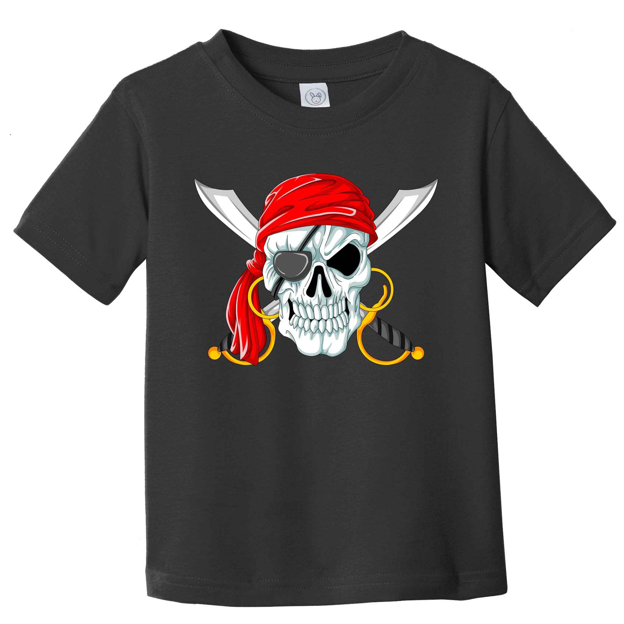 Jolly Roger Pirate Skull Toddler T-Shirt