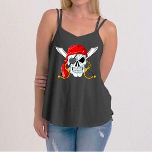 Jolly Roger Pirate Skull Women's Strappy Tank