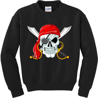 Jolly Roger Pirate Skull Kids Sweatshirt