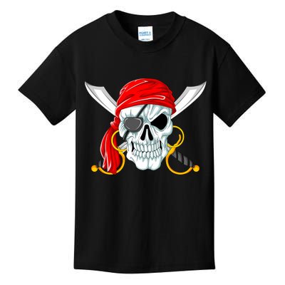 Jolly Roger Pirate Skull Kids T-Shirt