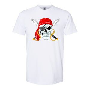 Jolly Roger Pirate Skull Softstyle CVC T-Shirt