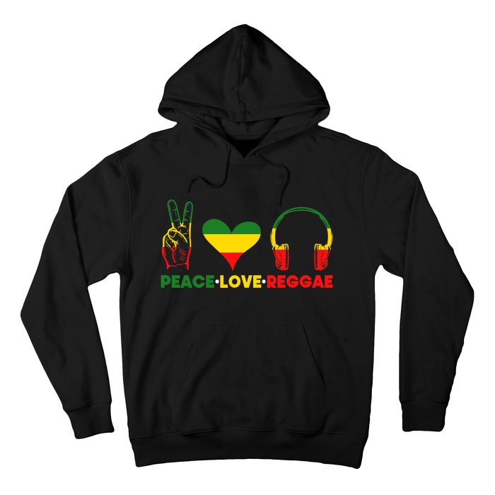 Jamaica Rastafarian Peace Love Reggae Music Rasta Hoodie