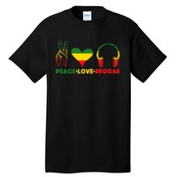 Jamaica Rastafarian Peace Love Reggae Music Rasta Tall T-Shirt