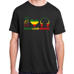 Jamaica Rastafarian Peace Love Reggae Music Rasta Adult ChromaSoft Performance T-Shirt