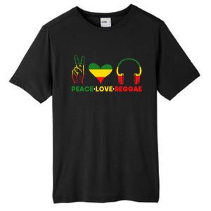 Jamaica Rastafarian Peace Love Reggae Music Rasta Tall Fusion ChromaSoft Performance T-Shirt