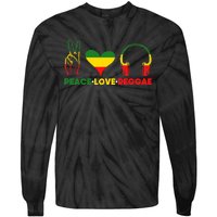 Jamaica Rastafarian Peace Love Reggae Music Rasta Tie-Dye Long Sleeve Shirt