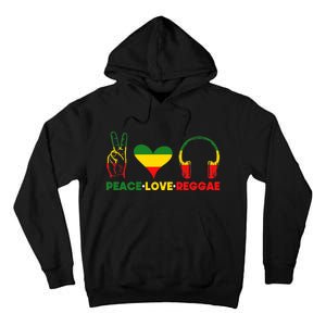 Jamaica Rastafarian Peace Love Reggae Music Rasta Tall Hoodie