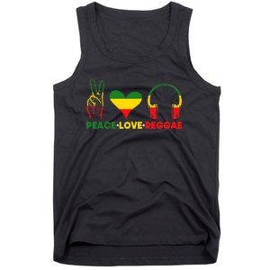 Jamaica Rastafarian Peace Love Reggae Music Rasta Tank Top