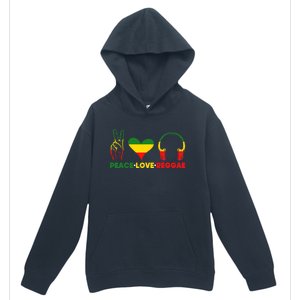 Jamaica Rastafarian Peace Love Reggae Music Rasta Urban Pullover Hoodie