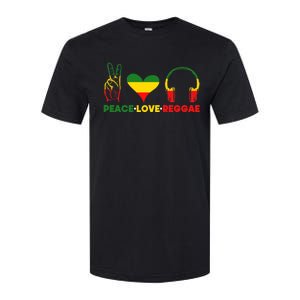 Jamaica Rastafarian Peace Love Reggae Music Rasta Softstyle CVC T-Shirt