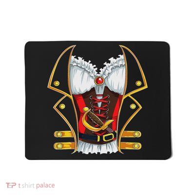 Jolly Roger Pirate Clothing Women Halloween Mousepad