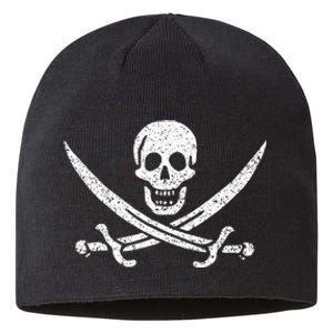 JOLLY ROGER PIRATE FLAG CALICO JACK HALLOWEEN COSTUME Sustainable Beanie