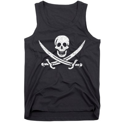 JOLLY ROGER PIRATE FLAG CALICO JACK HALLOWEEN COSTUME Tank Top
