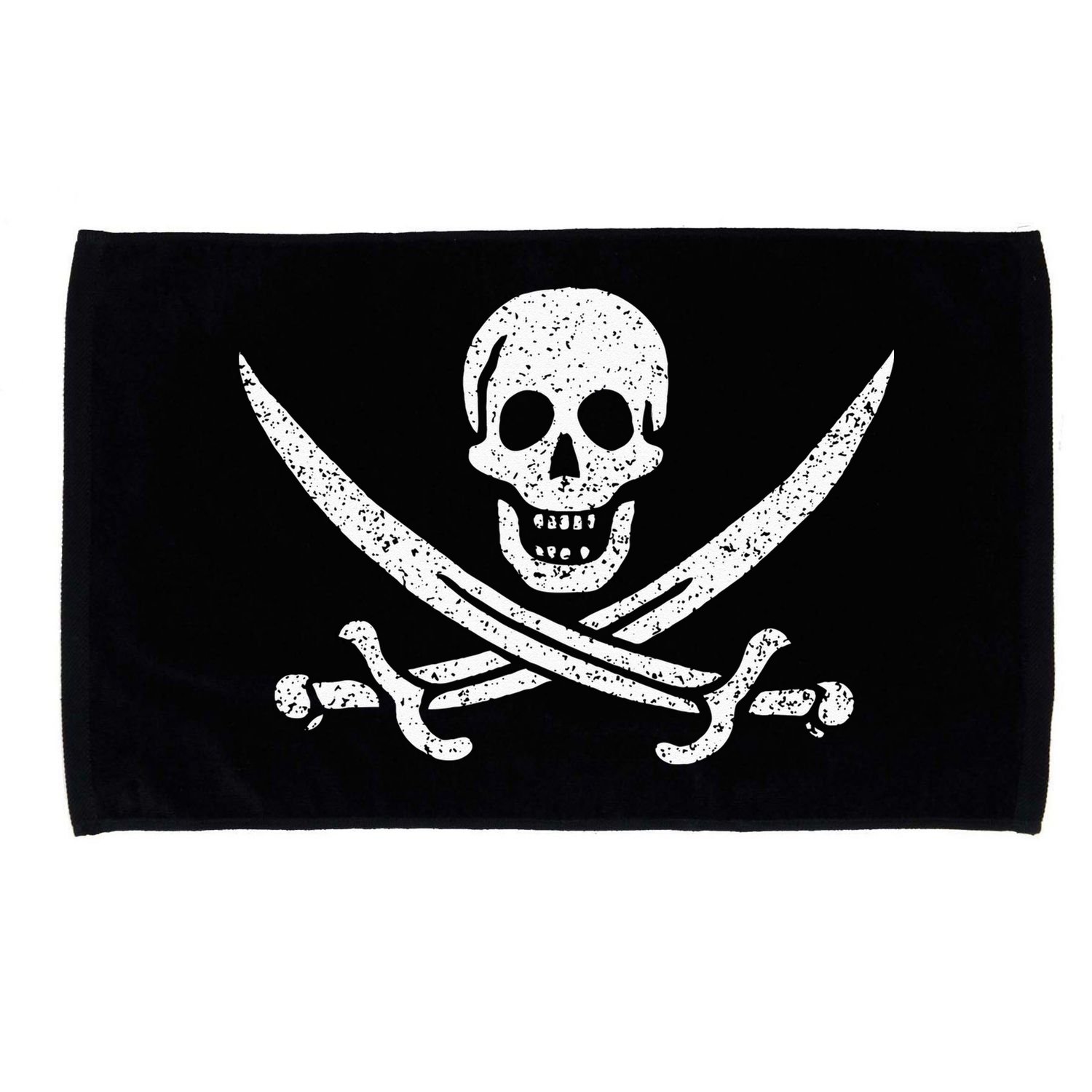 JOLLY ROGER PIRATE FLAG CALICO JACK HALLOWEEN COSTUME Microfiber Hand Towel